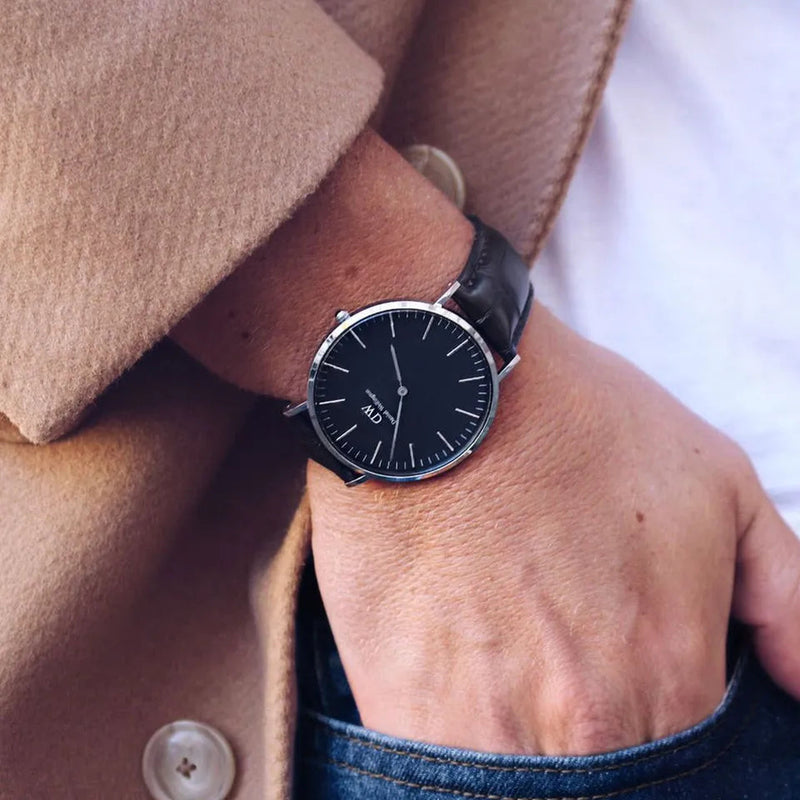 Daniel Wellington Classic Reading Black Dial Black Leather Strap Watch For Men - DW00100135 Buy Now By Daniel Wellington