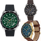 Coach Sullivan Sport Blue Dial Brown Leather Strap Watch for Men - 14606038 Buy Now By Coach