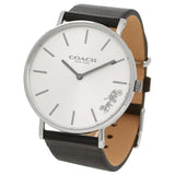 Coach Perry White Dial Black Leather Strap Watch for Women - 14503115 Buy Now By Coach