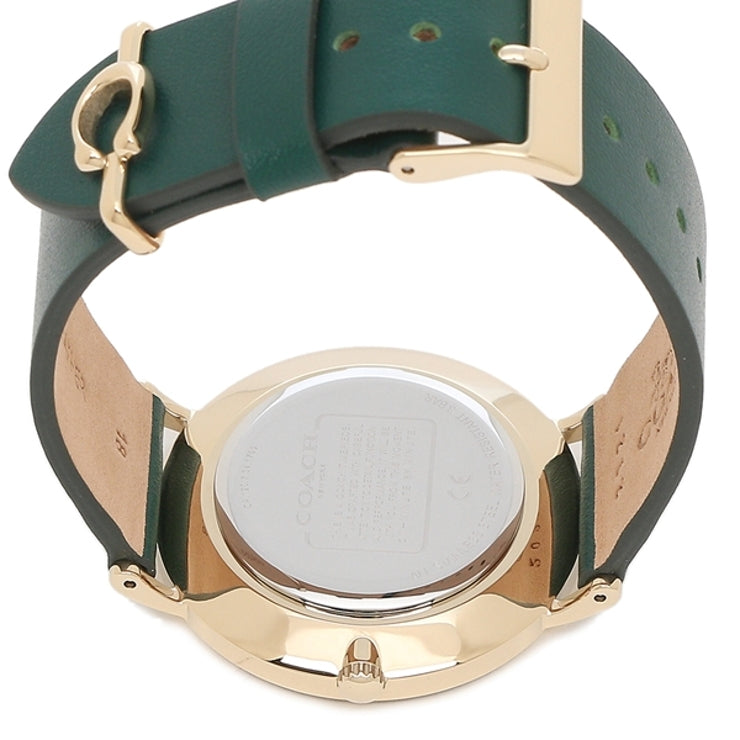 Coach Perry Green Dial Green Leather Strap Watch for Women - 14503383-C Buy Now By Coach