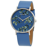 Coach Perry Floral Blue Dial Blue Leather Strap Watch for Women - 14503294 Buy Now By Coach