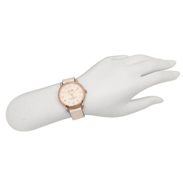 Coach Delancey White Dial White Leather Strap Watch for Women - 14502716 Buy Now By Coach