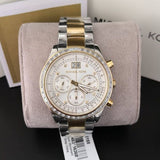 Michael Kors Brinkley Chronograph Silver Dial Two Tone Steel Strap Watch for Women - MK6188 Buy Now By Michael Kors