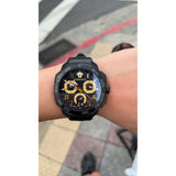 Versace Dylos Chronograph Black Dial Black Rubber Strap Watch for Men - VQC020015 Buy Now By Versace