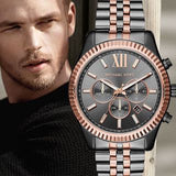 Michael Kors Lexington Chronograph Black Dial Two Tone Steel Strap Watch for Men - MK8561 Buy Now By Michael Kors