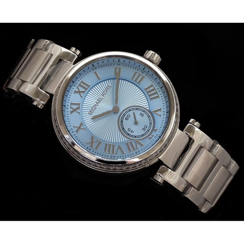 Michael Kors Skylar Quartz Blue Dial Silver Steel Strap Watch For Women - MK5988 Buy Now By Michael Kors