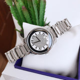Movado Bold Crystal Pave Silver Dial Silver Steel Strap Watch for Women - 3600254 Buy Now By Movado