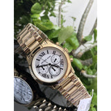 Michael Kors Cooper Chronograph White Dial Gold Steel Strap Watch For Women - MK5916 Buy Now By Michael Kors