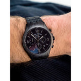 Fossil Forrester Chronograph Black Dial Black Steel Strap Watch for Men - FS5697 Buy Now By Fossil
