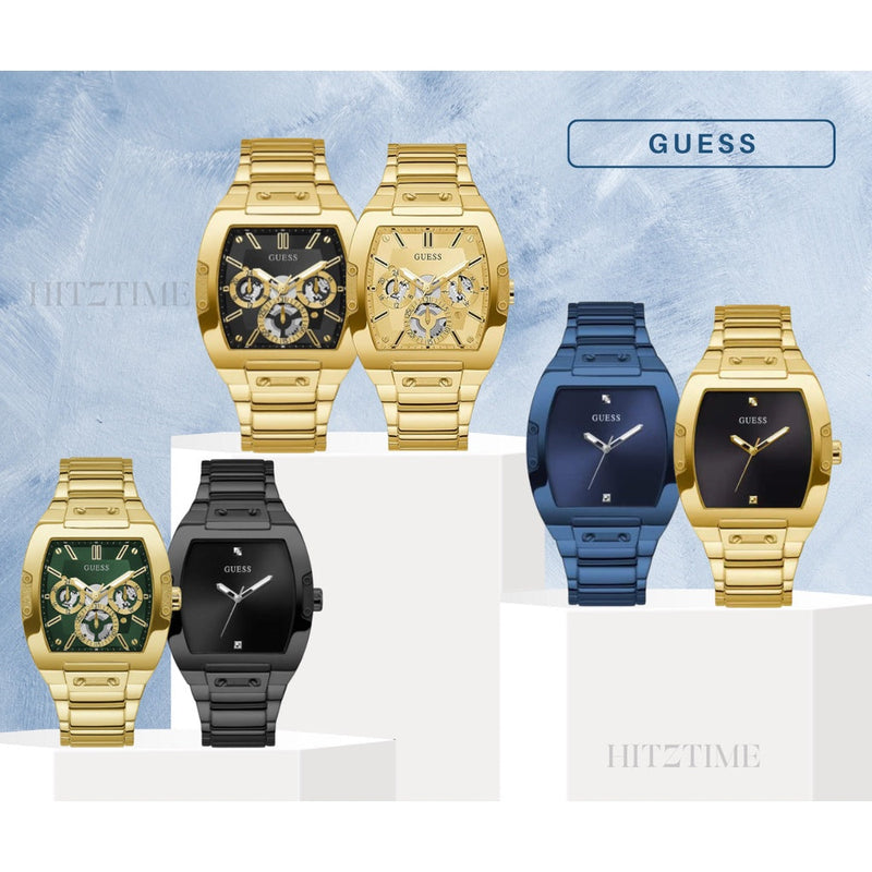 Shop Guess Phoenix Blue Dial Blue Steel Strap Watch for Men - GW0387G4 in USA