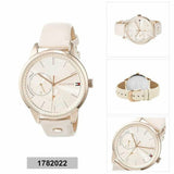 Shop Tommy Hilfiger Brooke Quartz White Dial Cream Leather Strap Watch for Women - 1782022 in USA