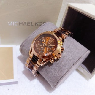 Michael Kors Bradshaw Chronograph Brown Dial Two Tone Steel Strap Watch For Women - MK5944 Buy Now By Michael Kors