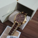 Michael Kors Bradshaw Chronograph Burgundy Dial Two Tone Steel Strap For Women - MK6269 Buy Now By Michael Kors