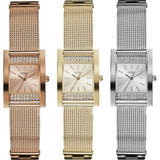 Guess Nouveau Diamonds Silver Dial Silver Mesh Bracelet Watch for Women - W0127L1 Buy Now By Guess