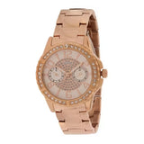 Guess Sassy Quartz White Dial Rose Gold Steel Strap Watch For Women - W0705L3 Buy Now By Guess