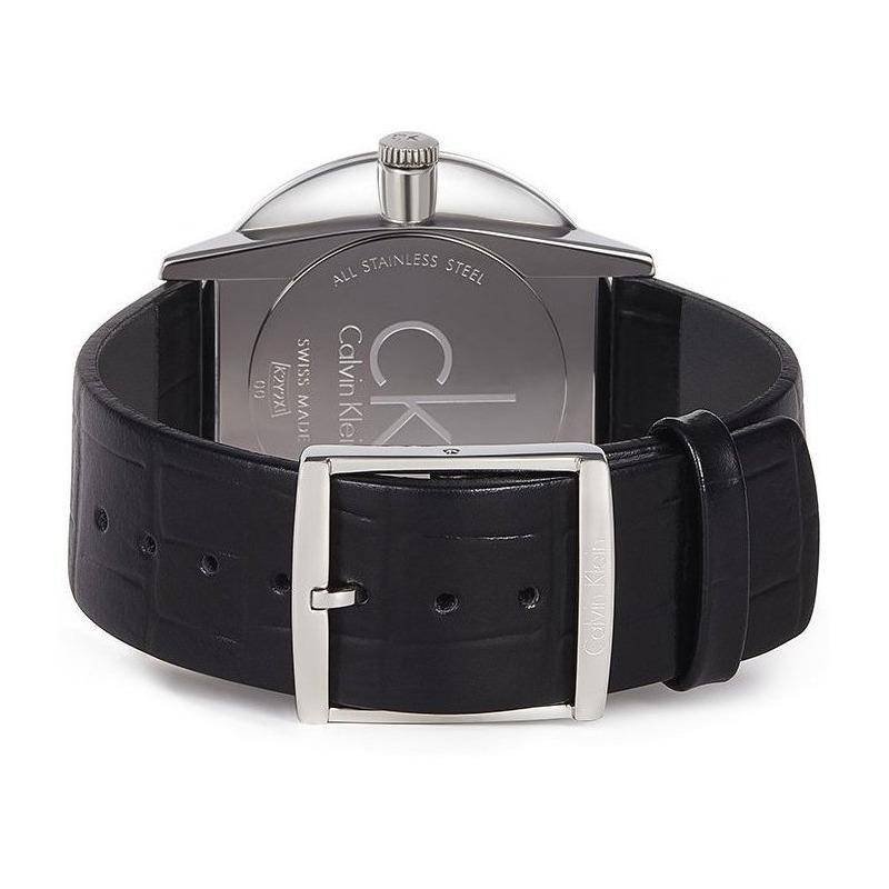 Calvin Klein Boost Black Dial Black Leather Strap Watch for Men - K7Y214CZ Buy Now By Calvin Klein