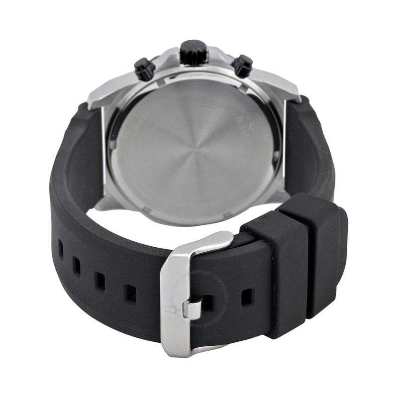 Bulova Marine Star Blue Dial Black Silicone Strap Watch for Men - 98B258 Buy Now By Bulova