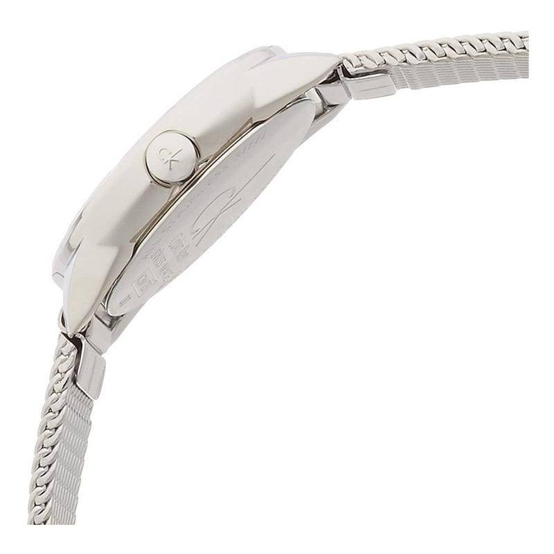 Calvin Klein Minimal White Dial Silver Mesh Bracelet Watch for Women - K3M2312Y Buy Now By Calvin Klein