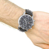 Tommy Hilfiger Kane Quartz Black Dial Black Leather Strap Watch for Men - 1791401 Buy Now By Tommy Hilfiger