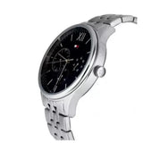 Shop Tommy Hilfiger Damon Chronograph Blue Dial Silver Steel Strap Watch for Men - 1791416 in USA