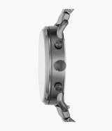Fossil The Commuter Black Dial Grey Steel Strap Watch for Men - FS5400 Buy Now By Fossil