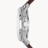 Fossil Grant Automatic White Dial Brown Leather Strap Watch for Men - ME3027 Buy Now By Fossil