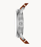 Shop Fossil Commuter Blue Dial Blue Leather Strap Watch for Men - FS5325 in USA