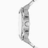 Fossil Bronson Chronograph Black Dial Silver Steel Strap Watch for Men - FS5710 Buy Now By Fossil