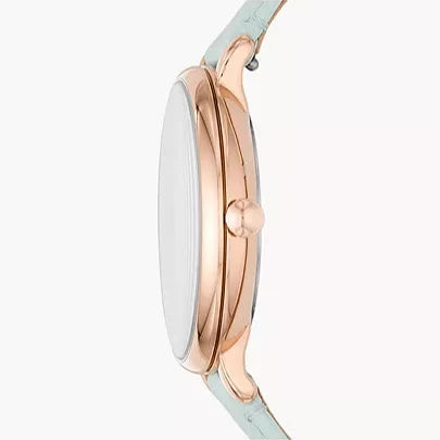 Fossil Jacqueline Multi Colored Dial Blue Leather Strap Watch for Women - ES4813 Buy Now By Fossil