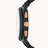 Fossil Machine Chronograph Black Dial Two Tone Steel Strap Watch for Men - FS5164 Buy Now By Fossil
