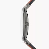 Fossil The Minimalist 3H Grey Dial Brown Leather Strap Watch for Men - FS5479