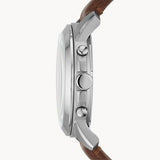 Fossil Grant Chronograph Black Dial Brown Leather Strap Watch for Men - FS4813 Buy Now By Fossil