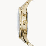 Michael Kors Lexington Chronograph Black Dial Gold Steel Strap Watch for Men - MK8286 Buy Now By Michael Kors