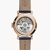 Fossil Original Boyfriend Skeleton White Dial Blue Leather Strap Watch for Women - ME3086 Buy Now By Fossil
