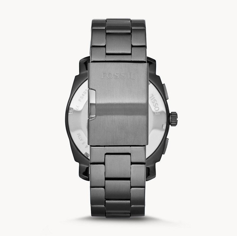 Fossil Machine Chronograph Brown Dial Grey Steel Strap Watch for Men - FS4931 Buy Now By Fossil