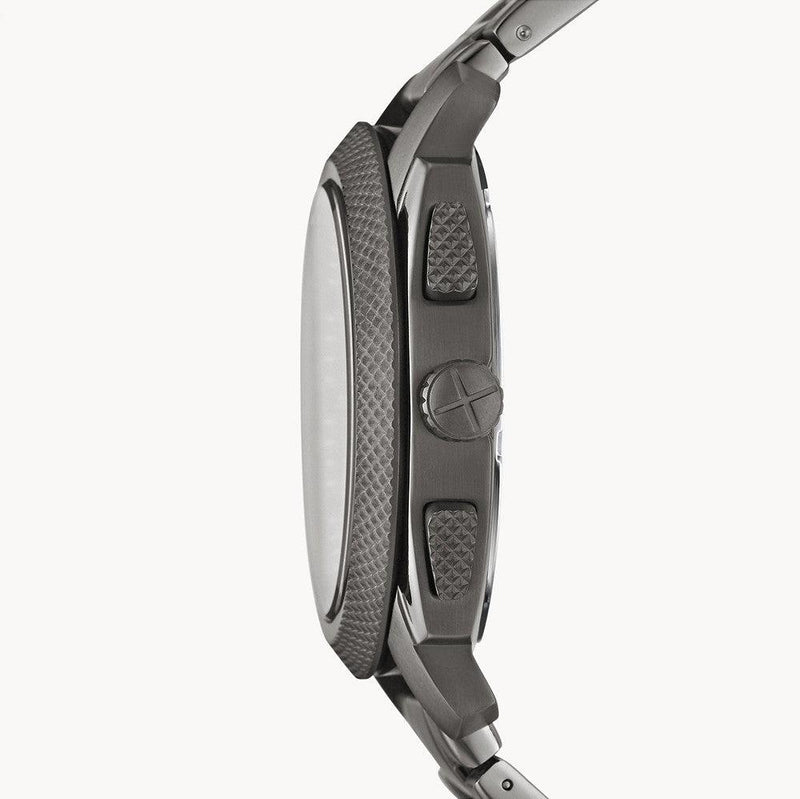 Fossil Machine Chronograph Black Dial Grey Steel Strap Watch for Men - FS4662 Buy Now By Fossil