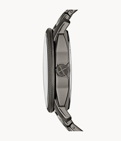 Fossil Machine Chronograph Black Dial Grey Steel Strap Watch for Men - FS4774 Buy Now By Fossil