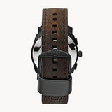 Fossil Machine Flight Chronograph Brown Dial Brown Leather Strap Watch for Men - FS4656 Buy Now By Fossil