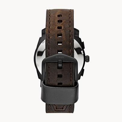 Fossil Machine Flight Chronograph Brown Dial Brown Leather Strap Watch for Men - FS4656 Buy Now By Fossil