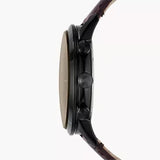 Fossil Townsman Chronograph Black Dial Brown Leather Strap Watch for Men - FS5437 Buy Now By Fossil