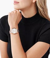Michael Kors Whitney Quartz White Dial Rose Gold Steel Strap Watch For Women - MK6694 Buy Now By Michael Kors