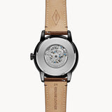 Fossil Townsman Automatic Black Dial Brown Leather Strap Watch for Men - ME3155 Buy Now By Fossil