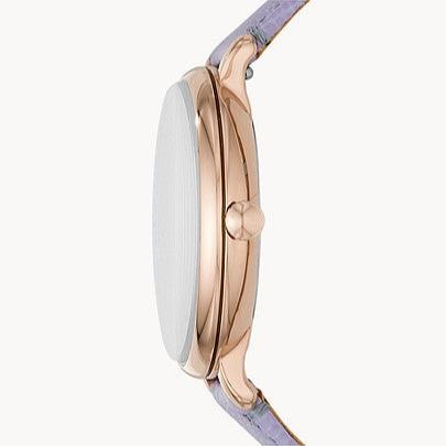 Shop Fossil Jacqueline Purple Dial Purple Leather Strap Watch for Women - ES4814 in USA