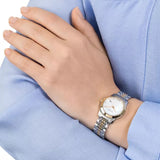 Gucci G Timeless Diamonds Mother of Pearl Dial Two Tone Mesh Bracelet Watch for Women - YA126513