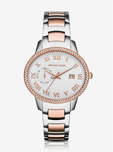Michael Kors Whitley Analog White Dial Two Tone Steel Strap Watch For Women - MK6228 Buy Now By Michael Kors