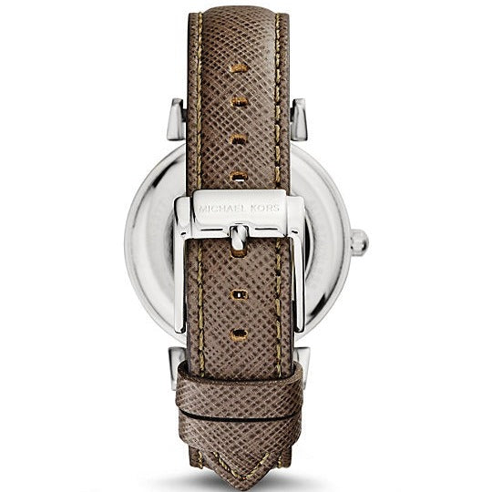 Michael Kors Caitlin Quartz Silver Dial Gray Leather Strap Watch For Women - MK2377 Buy Now By Michael Kors