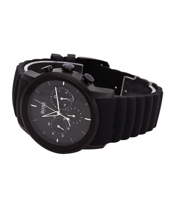 Hugo Boss Modern Black Dial Black Rubber Strap Watch for Men - 1512639 Buy Now By Hugo Boss