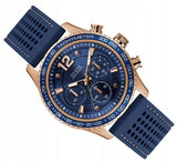 Guess Fleet Blue Dial Blue Rubber Strap Watch for Men - W0971G3 Buy Now By Guess