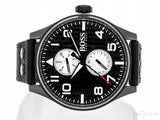 Hugo Boss Aeroliner Maxx Quartz Black Dial Black Nylon Strap Watch For Men - HB1513086 Buy Now By Hugo Boss