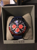 Guess Odyssey Analog Blue Dial Blue Rubber Strap Watch For Men - W1108G1 Buy Now By Guess